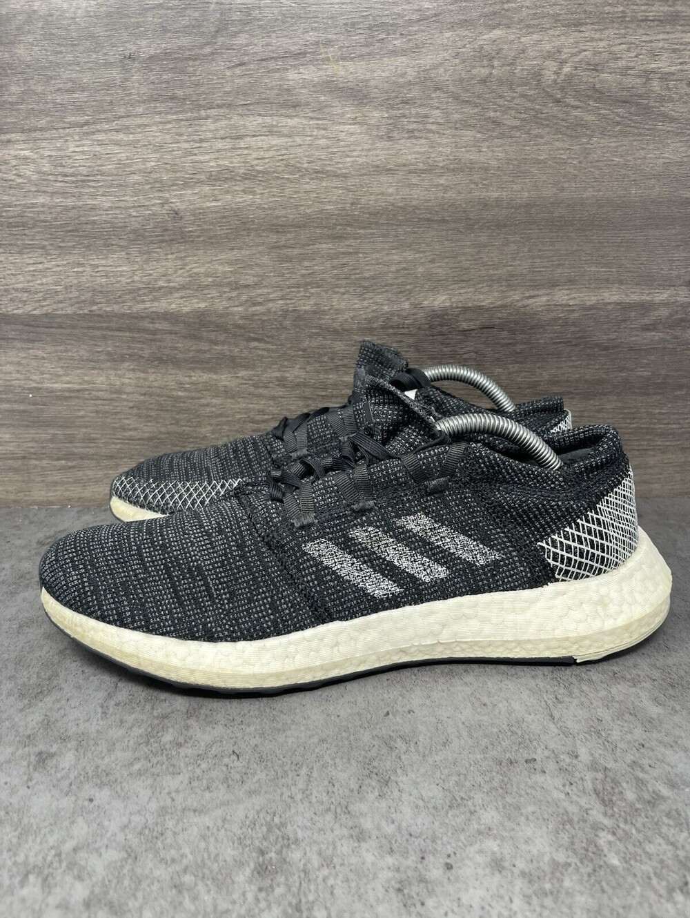 adidas PureBoost DPR Black White Size 11 Mens Boost Running Shoes Sneakers